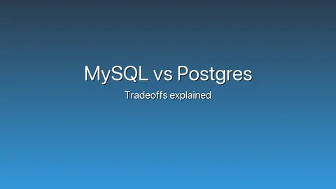 mysql vs postgres 짧은 비교 대표 이미지